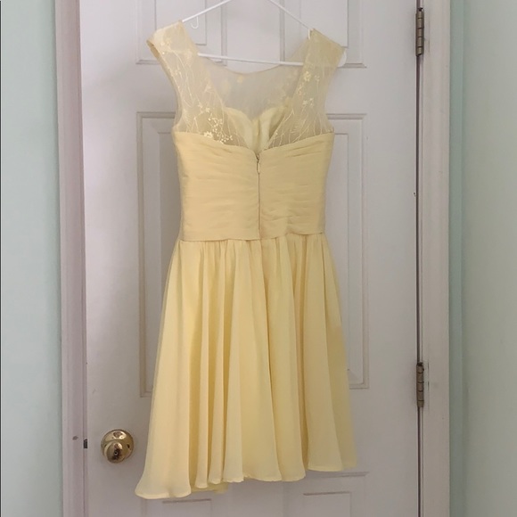 Azazi daffodil yellow knee length dress - Picture 2 of 2